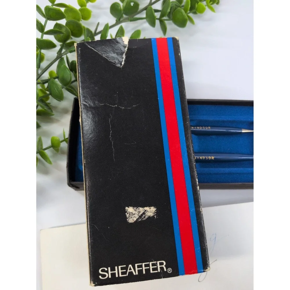 VNT SET IN BOX🚨Sheaffer Ballpoint Pen (NeedsInk) Mechanical Pencil Classic Blue